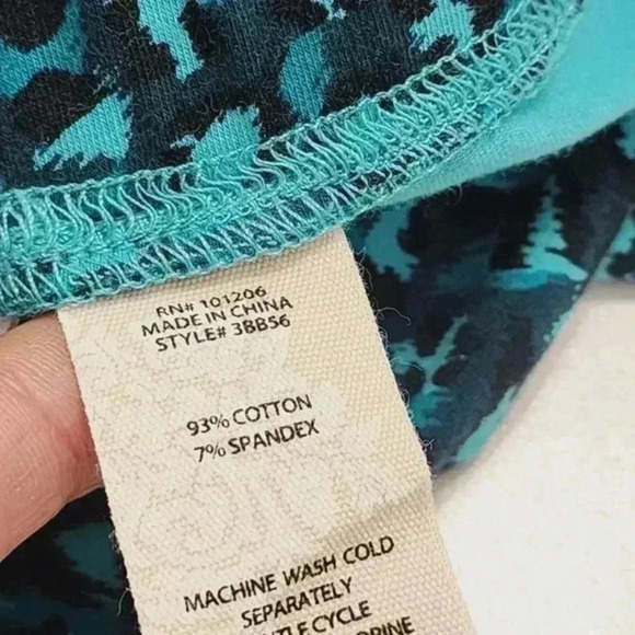 Soft Surroundings Leopard Pull on Women's Legging Size PXL 2603 - Picture 6 of 7